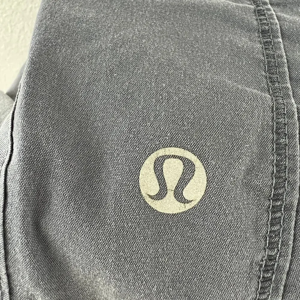 LULULEMON Womens Gray Elastic Waist Mid-Rise Activewear Pull-On Joggers Pants
